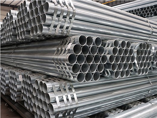 hot-dip galvanized steel pipes stacked, pipe end view-octal pipe hot-dip galvanized steel pipes stacked, pipe end view-octal pipe